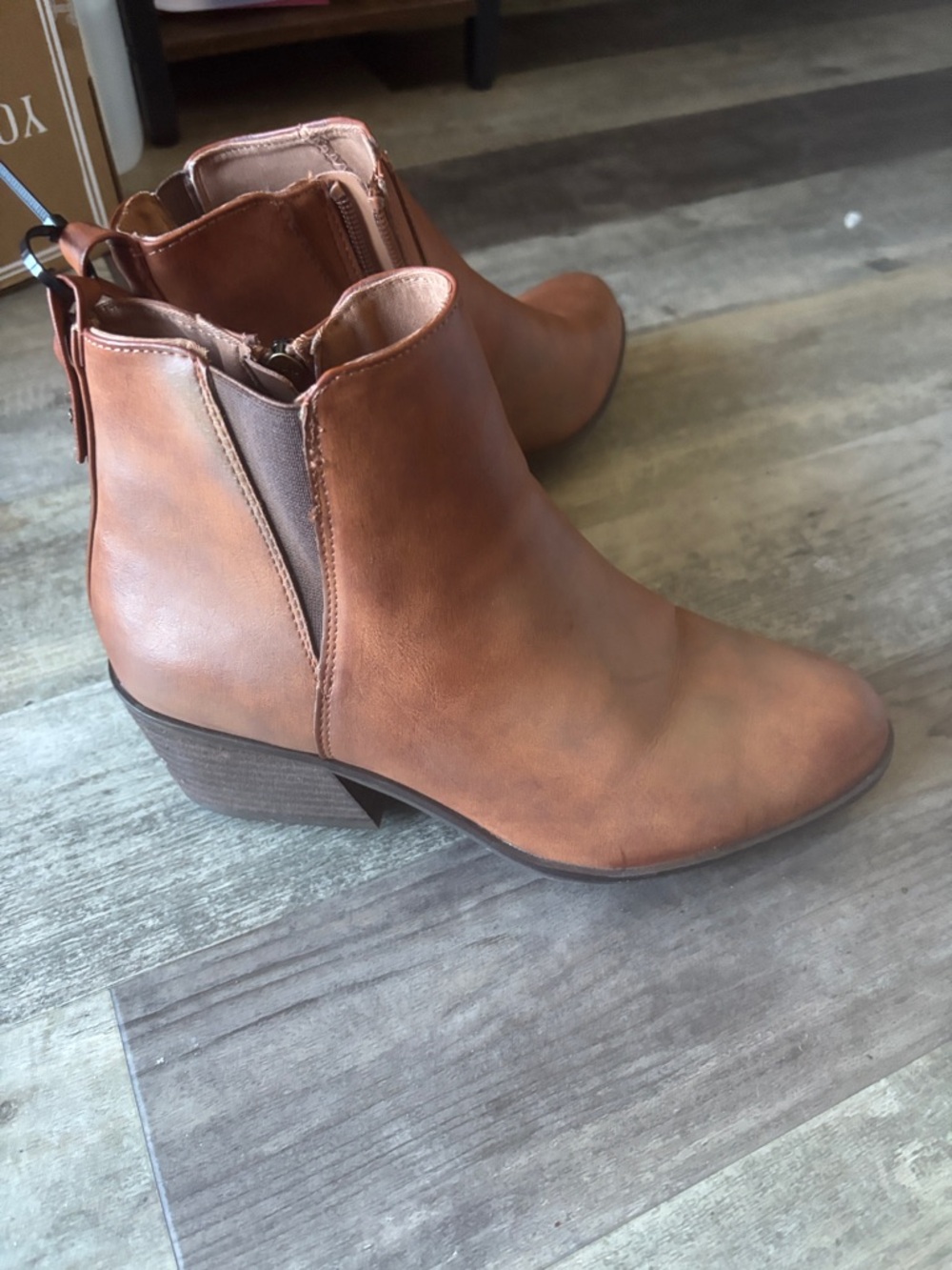 NEW Dr. Scholl's Women ankle boot leather brown